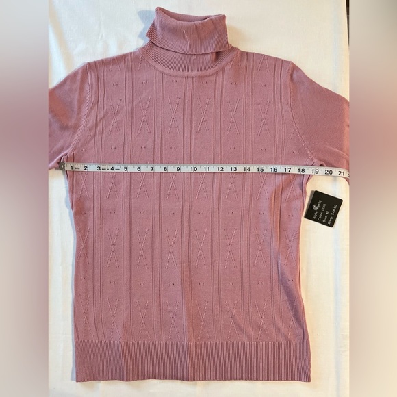 SELECT +TREND SWEATER DRESS Blush Turtleneck Size Medium - Picture 5 of 7
